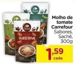 Carrefour Molho de tomate Carrefour Sabores, oferta