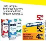 Tenda Atacado Italac - leite integral semidesnatado ou desnatado tp oferta
