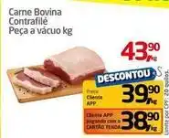 Tenda Atacado Bovina - carne bovina contrafilé peça a vácuo oferta