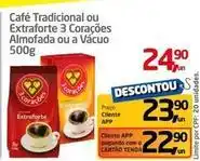 Tenda Atacado 3 corações - café tradicional ou extraforte almofada ou a vácuo oferta