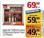 Tenda Atacado Casa bento - jogo de talheres para churrasco 12 pecas oferta