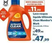 Sam's Club Vale - lava-roupas líquido ultimate clean oferta