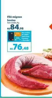 Sam's Club Bovino - filé-mignon bovino oferta