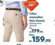 Sam's Club Polo - calça masculina classic oferta
