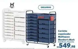 Sam's Club Member's mark - carrinho organizador multispace oferta