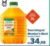Sam's Club Member's mark - suco integral oferta