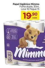 Carrefour Mimmo - papel higiênico oferta