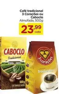 Carrefour Caboclo - café tradicional 3 corações oferta