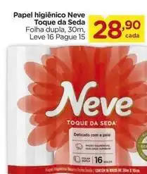 Carrefour Neve - papel higiênico toque da seda oferta