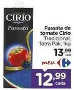 Carrefour Cirio - passata de tomate oferta