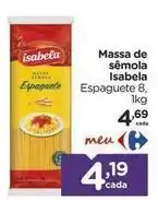 Carrefour Isabela - massa de sêmola oferta