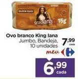 Carrefour Jumbo - ovo branco king lana oferta