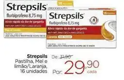 Carrefour Strepsils - pastilhas miel e limão/laranja oferta