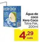 Carrefour Kero coco - água de coco oferta
