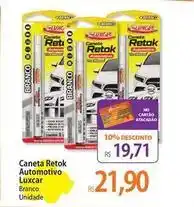 Atacadão Luxcar - caneta rerok automotivo oferta