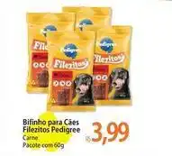 Atacadão Pedigree - bifinho para cães filiezitos oferta