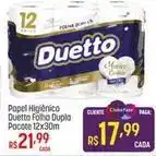 Muffato Duetto - papel higiênico folha dupla pacote oferta