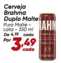 Dia Brahma - cerveja duplo malte oferta