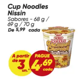 Dia Nissin - cup noodles oferta