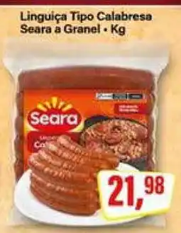 Rede Supermarket Linguiça Tipo Calabresa Seara a Granel oferta