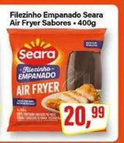 Rede Supermarket Filezinho Empanado Seara Air Fryer Sabores oferta