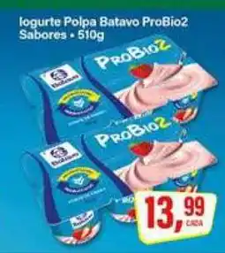 Rede Supermarket Iogurte Polpa Batavo ProBio2 Sabores oferta