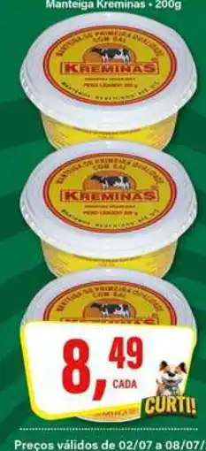 Rede Supermarket Manteiga Kreminas oferta