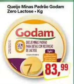 Rede Supermarket Queijo Minas Padrão Godam Zero Lactose • Kg oferta