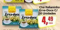 Rede Supermarket Chá Italianinho Erva-Doce C/ 10 Unidades oferta