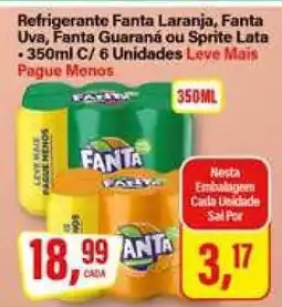 Rede Supermarket Refrigerante Fanta Laranja, Fanta Uva, Fanta Guaraná ou Sprite Lata oferta