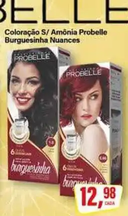 Rede Supermarket Coloração S/ Amônia Probelle Burquesinha Nuances oferta