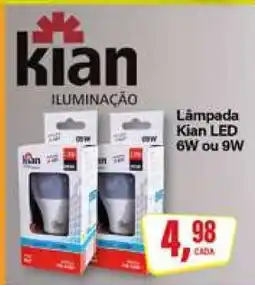 Rede Supermarket Lâmpada Kian LED 6W ou 9W oferta