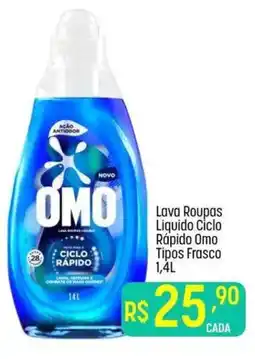 Muffato Lava Roupas Liquido Ciclo Rápido Omo Tipos Frasco oferta