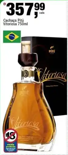 Frangolândia Cachaça Pitú Vitoriosa oferta