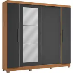 Benoit Guarda Roupa / Roupeiro Kappesberg CB01T591 4 Portas e 3 Gavetas MDP 235 x 251 x 53 cm oferta