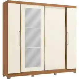 Benoit Guarda Roupa / Roupeiro Kappesberg CB01T591 4 Portas e 3 Gavetas MDP 235 x 251 x 53 cm oferta
