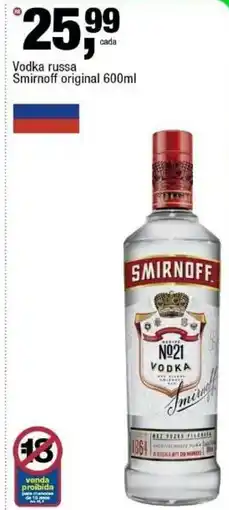 Frangolândia Vodka russa Smirnoff original oferta