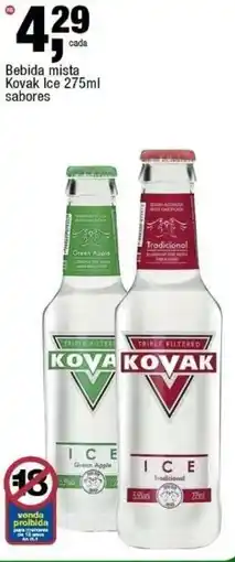 Frangolândia Bebida mista Kovak Ice sabores oferta