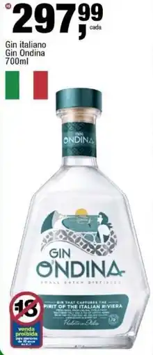 Frangolândia Gin italiano Gin Ondina oferta