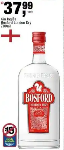 Frangolândia Gin Inglês Bosford London Dry oferta