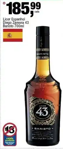 Frangolândia Licor Espanhol Diego Zamora 43 Baristo oferta