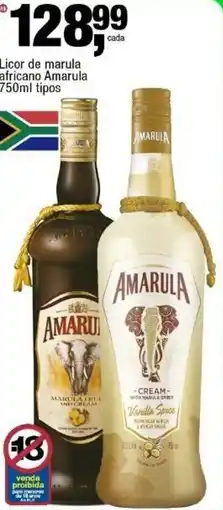 Frangolândia Licor de marula africano Amarula tipos oferta