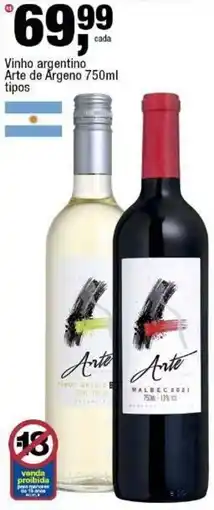 Frangolândia Vinho argentino Arte de Argeno tipos oferta
