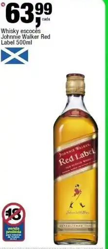 Frangolândia Whisky escocês, Johnnie Walker Red Label oferta