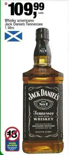 Frangolândia Whisky americano Jack Daniels Tennessee oferta