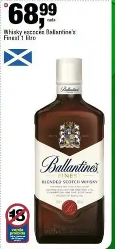 Frangolândia Whisky escocês Ballantine's Finest oferta