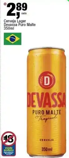 Frangolândia Cerveja Lager Devassa Puro Malte oferta