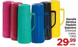 Carrefour Soprano - garrafa térmica topázio oferta