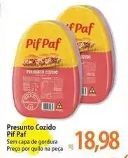Atacadão Pif paf - presunto cozido oferta