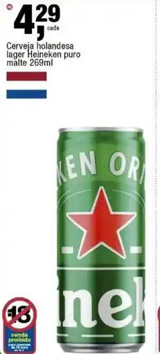 Frangolândia Cerveja holandesa lager Heineken puro malte oferta